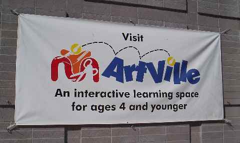 Artville is a fun place for kids 4 and younger