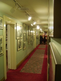 Hallway with historical pictures