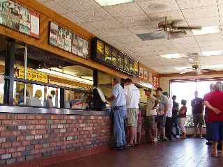 waiting line for grill