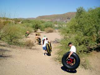 Walk fast from the road --it's hot!